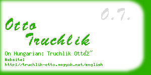 otto truchlik business card